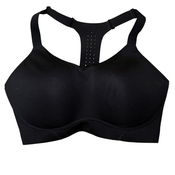 NWT Under Armour Fitted Uplift Black Sports Bra 38DD - Picture 1 of 6